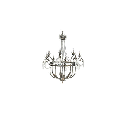 Antonia 8 Light 40" Wide Crystal Candle Style Chandelier