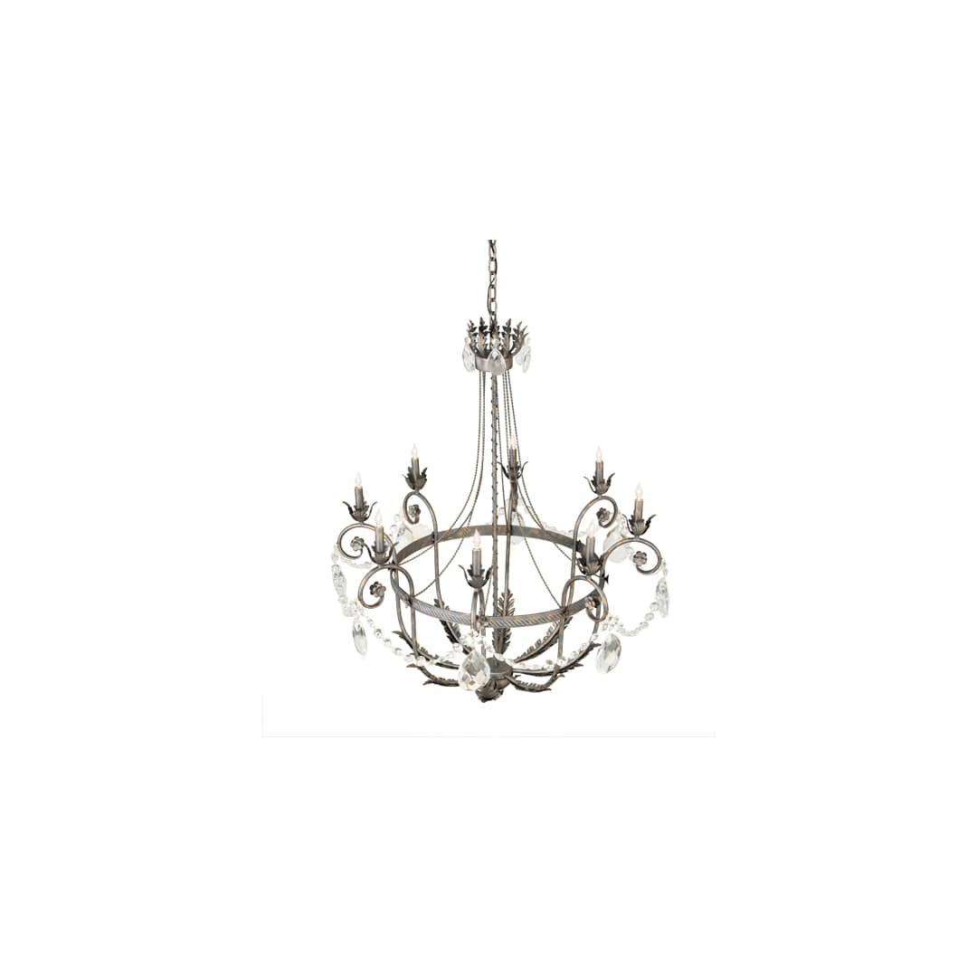Antonia 8 Light 40" Wide Crystal Candle Style Chandelier