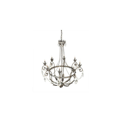 Antonia 8 Light 40" Wide Crystal Candle Style Chandelier