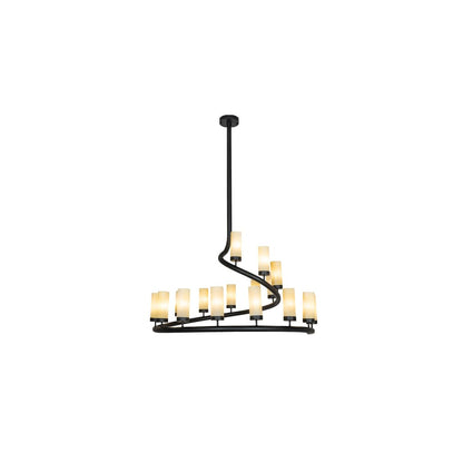 French Horn 17 Light 60" Wide Chandelier