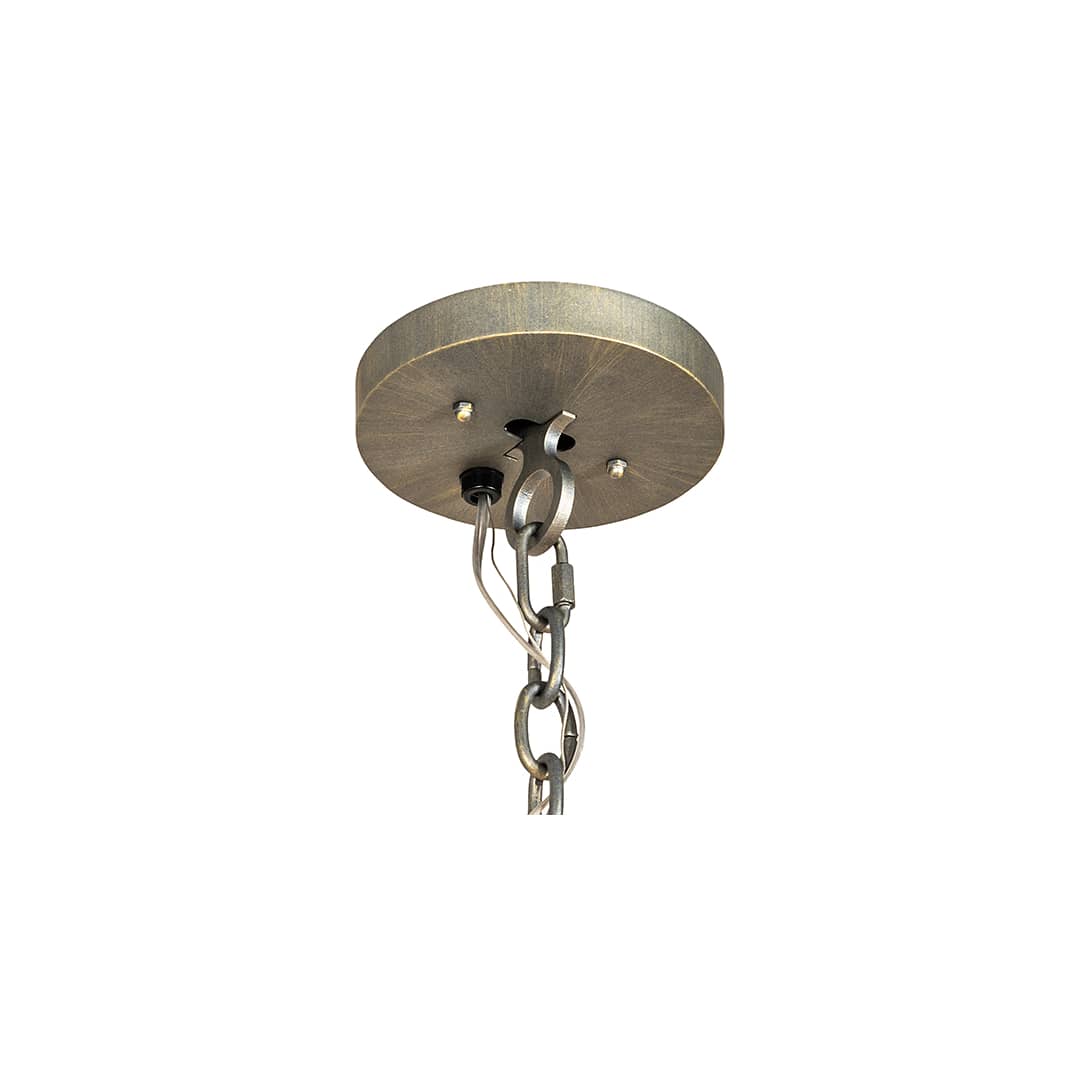 6 Light 36" Wide Crystal Pendant