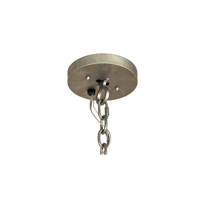 6 Light 36" Wide Crystal Pendant