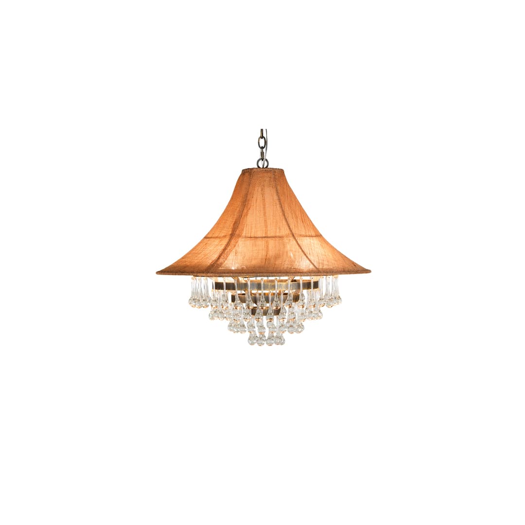 4 Light 28" Wide Crystal Pendant