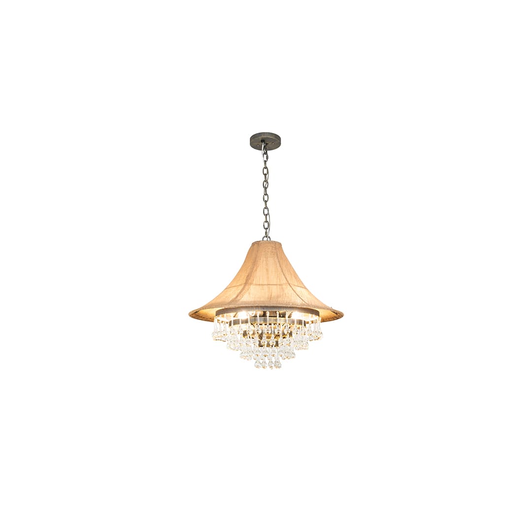 4 Light 28" Wide Crystal Pendant