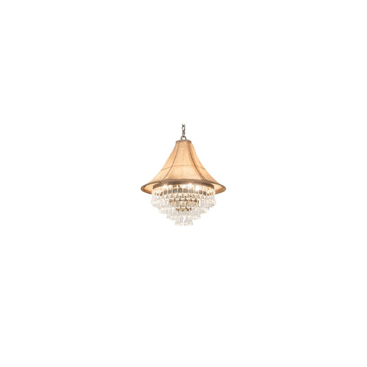 4 Light 22" Wide Crystal Pendant