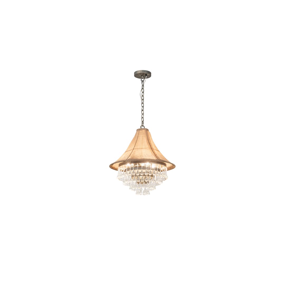 4 Light 22" Wide Crystal Pendant