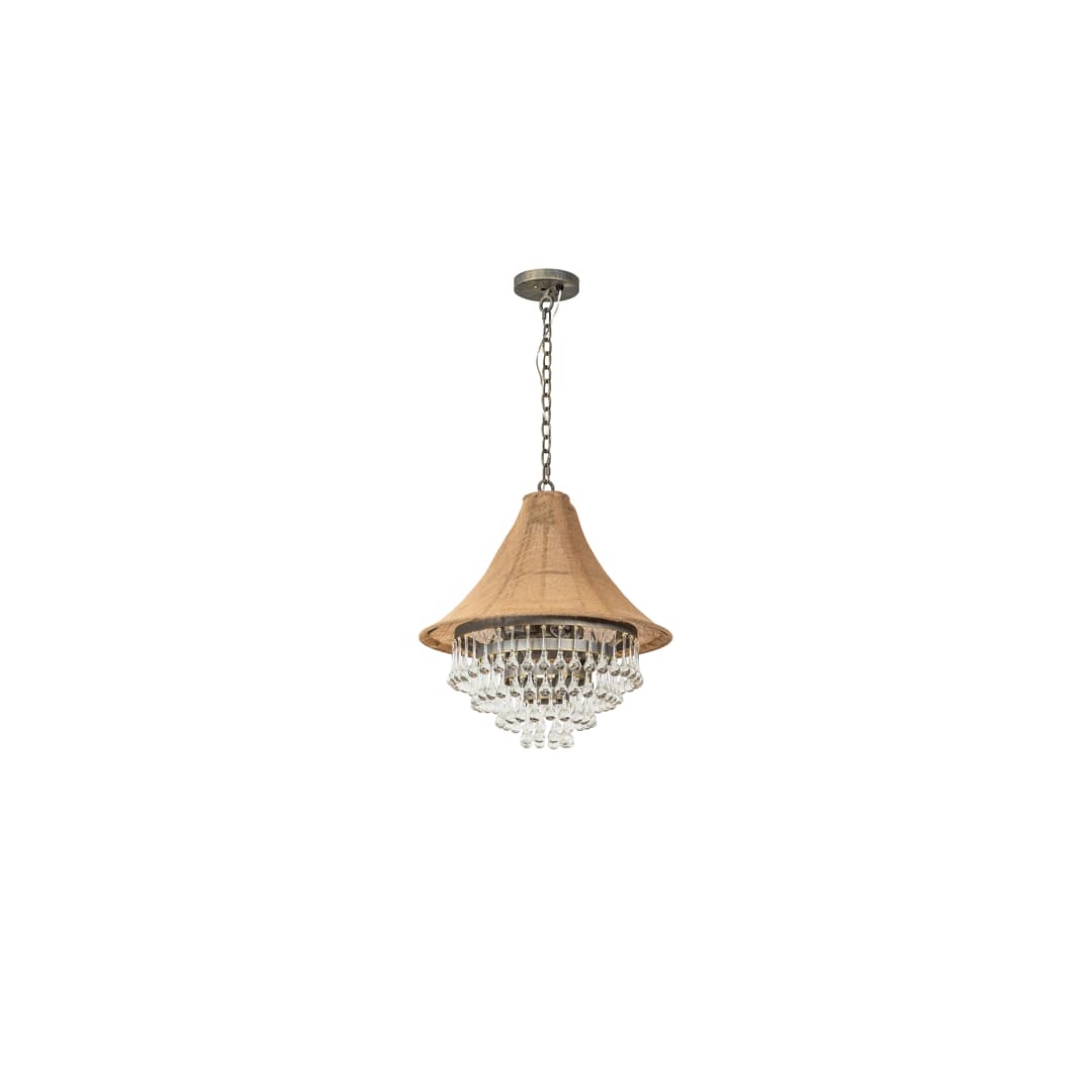 4 Light 22" Wide Crystal Pendant