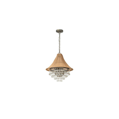4 Light 22" Wide Crystal Pendant