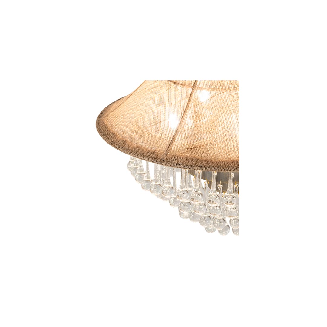 4 Light 22" Wide Crystal Pendant