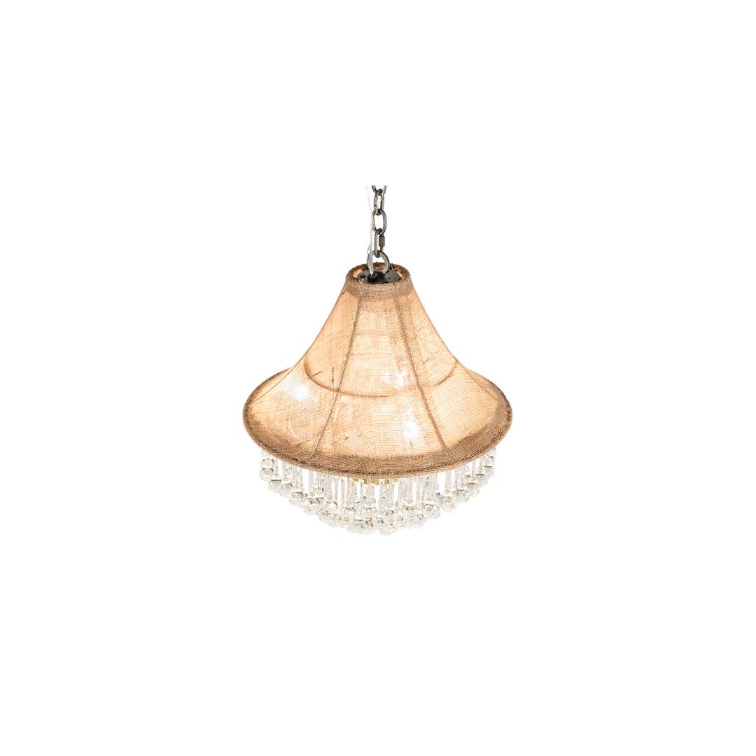 3 Light 18" Wide Crystal Pendant