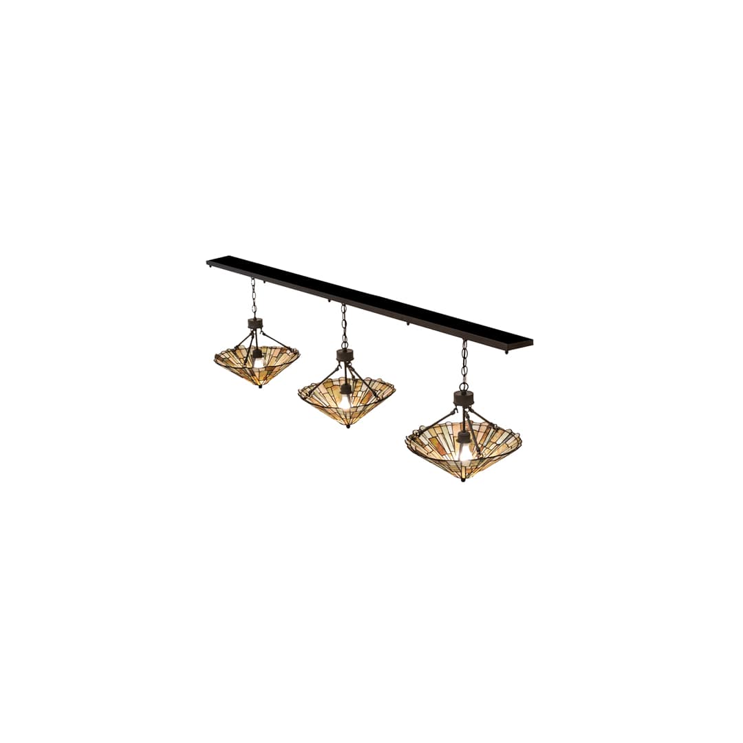3 Light 84" Wide Linear Pendant