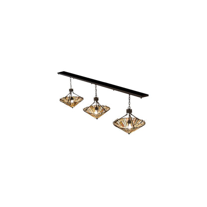 3 Light 84" Wide Linear Pendant