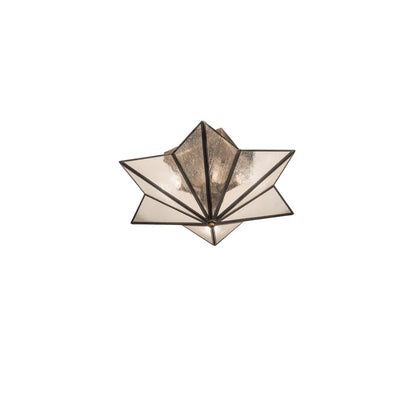 Star 2 Light 16" Wide Semi-Flush Ceiling Fixture
