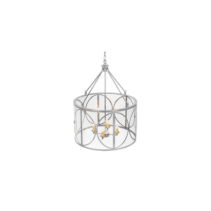 4 Light 24" Wide Taper Candle Pendant