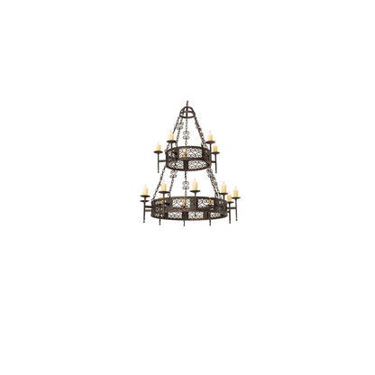 Toscano 15 Light 48" Wide Taper Candle Style Chandelier