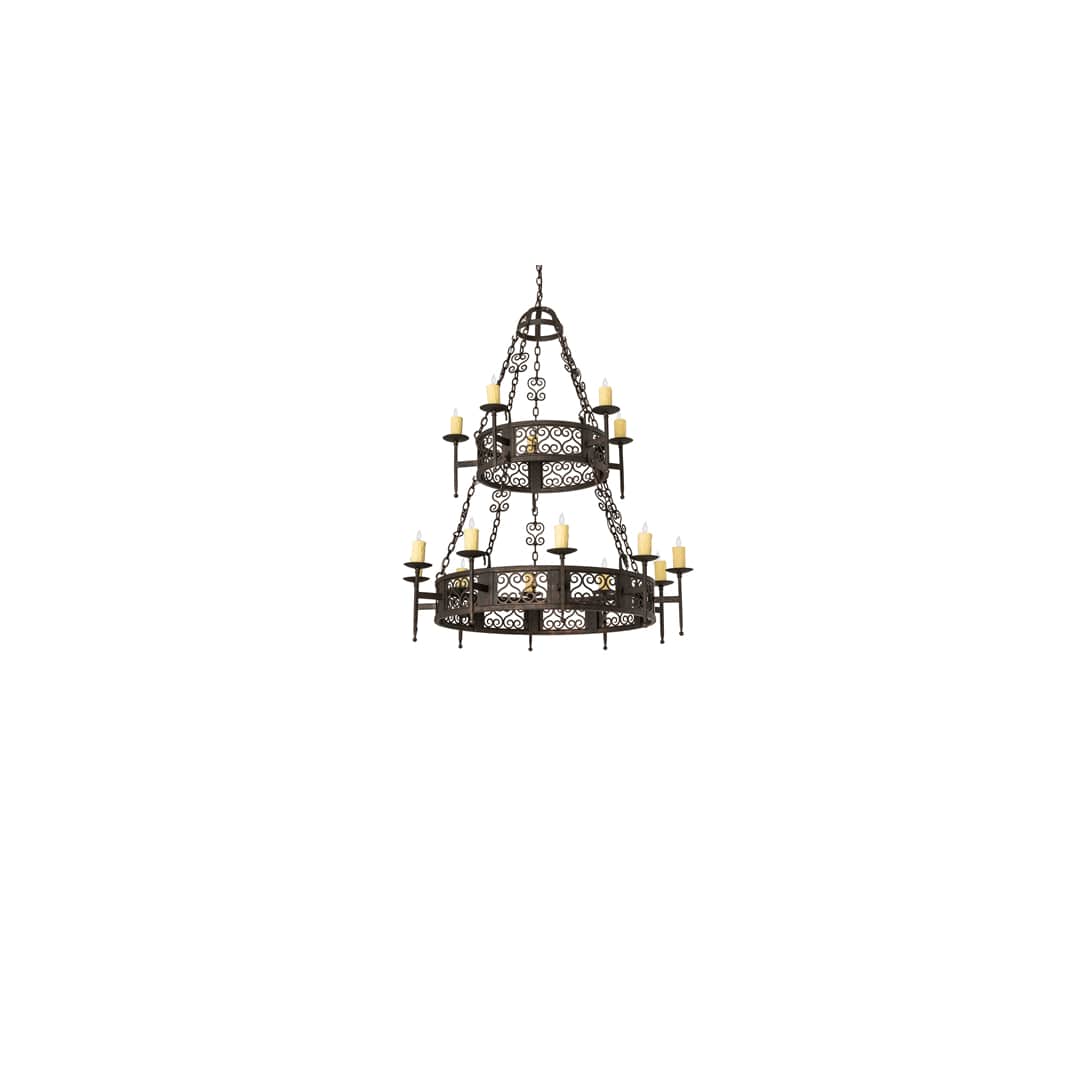 Toscano 15 Light 48" Wide Taper Candle Style Chandelier