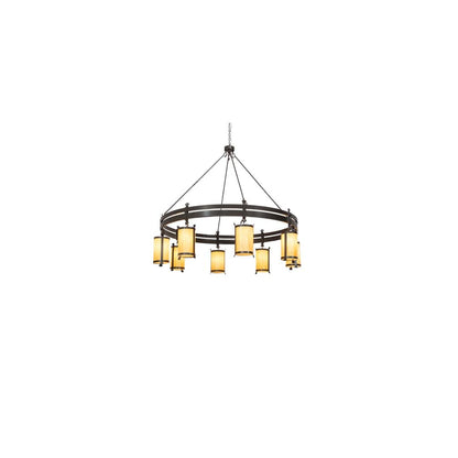 Beartooth 8 Light 82" Wide Ring Chandelier
