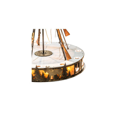 17 Light 77" Wide Pendant