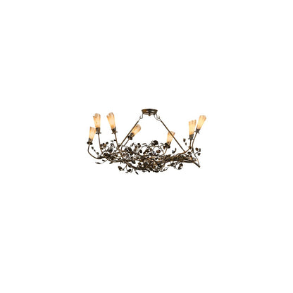Long Vinca Vine 7 Light 20" Wide Linear Chandelier