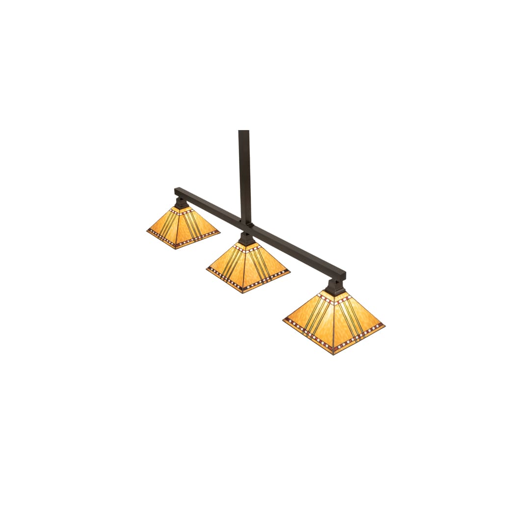 3 Light 62" Wide Linear Pendant