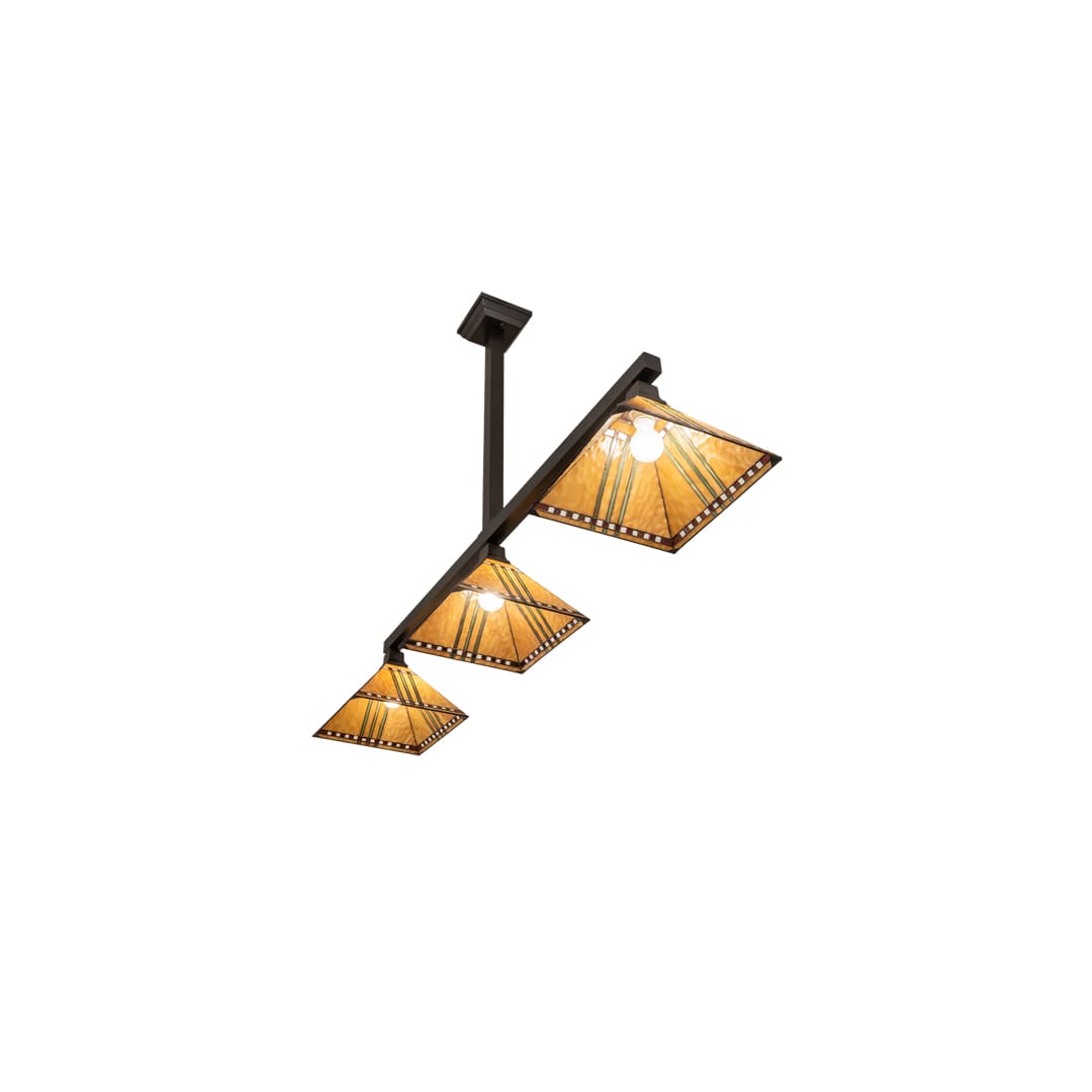 3 Light 62" Wide Linear Pendant