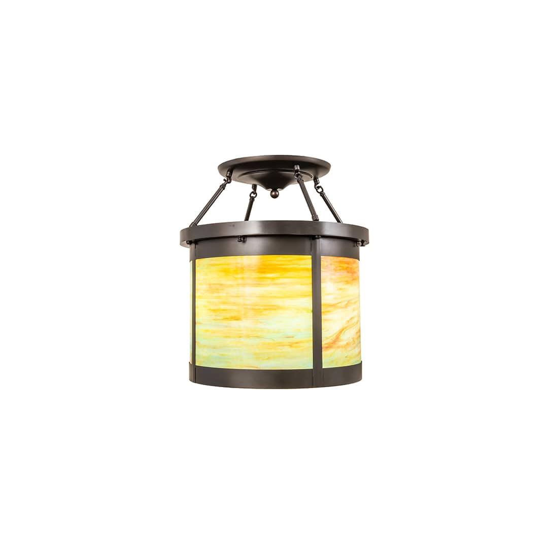 Arts and Crafts 4 Light 20" Wide Semi-Flush Ceiling Fixture