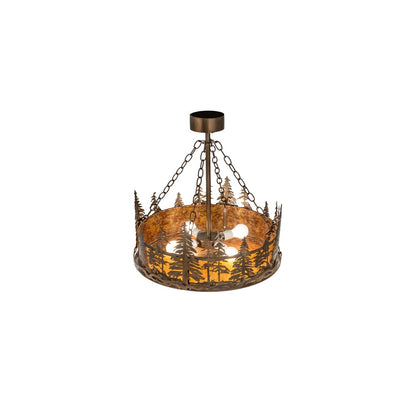 4 Light 23" Wide Pendant