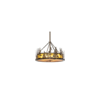 4 Light 36" Wide Pendant