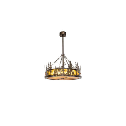 4 Light 36" Wide Pendant