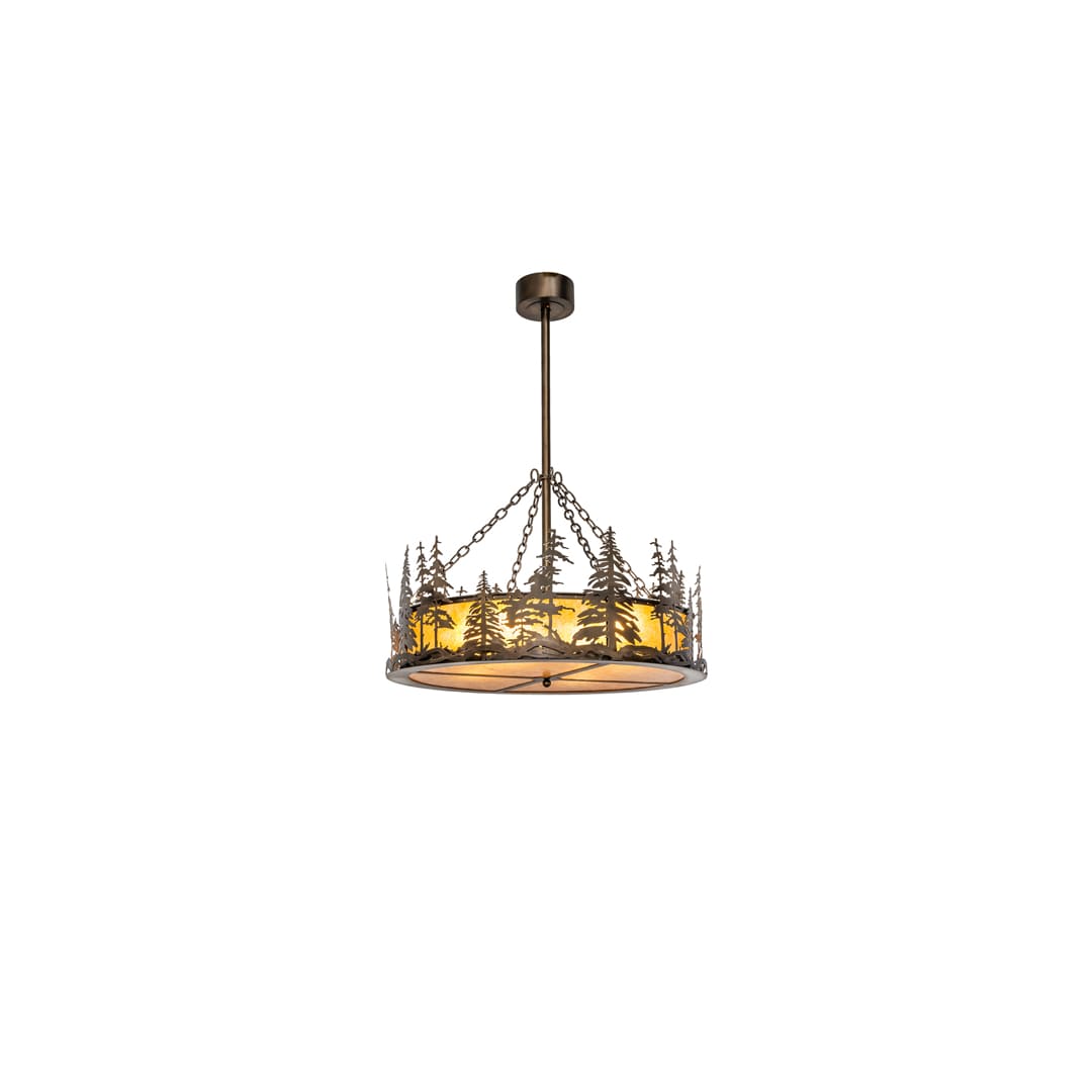 4 Light 36" Wide Pendant