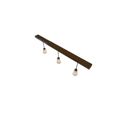 3 Light 72" Wide Linear Pendant