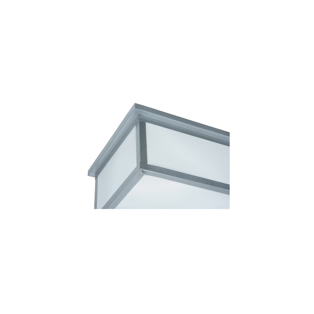 Lumina 8 Light 72" Wide Flush Mount Ceiling Fixture - Sparkle Silver Finish - Medium Bulb Base