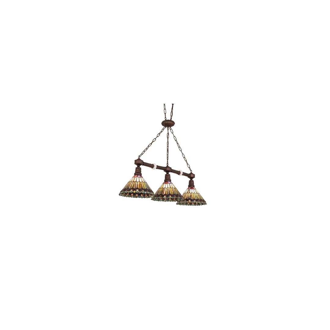 3 Light 45" Wide Linear Pendant