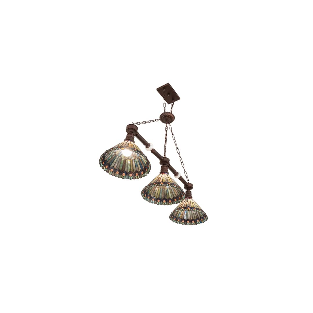 3 Light 45" Wide Linear Pendant