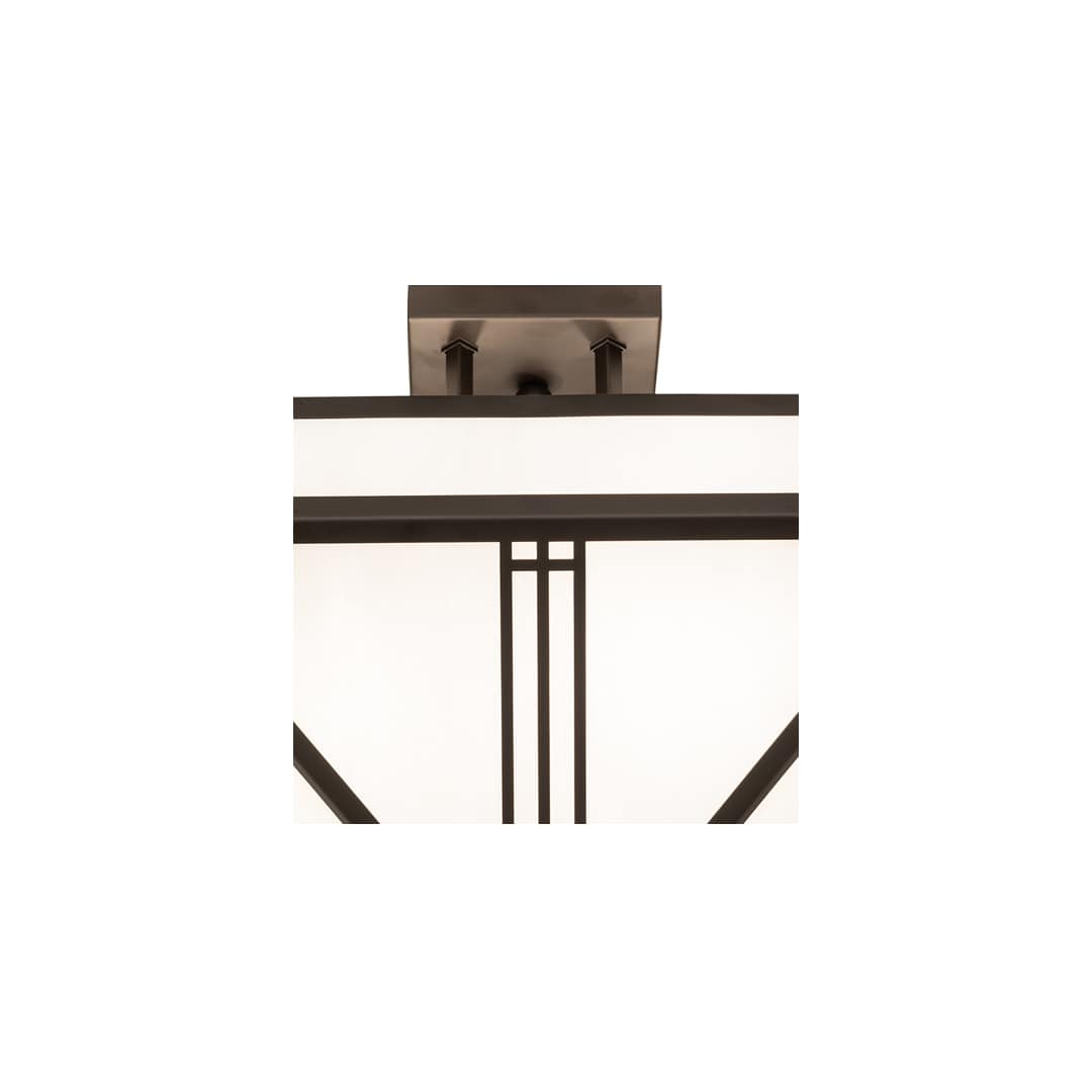 Prairie Loft 4 Light 9" Wide Semi-Flush Ceiling Fixture