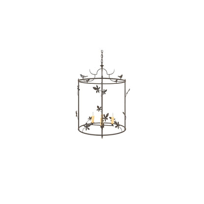 4 Light 25" Wide Taper Candle Pendant