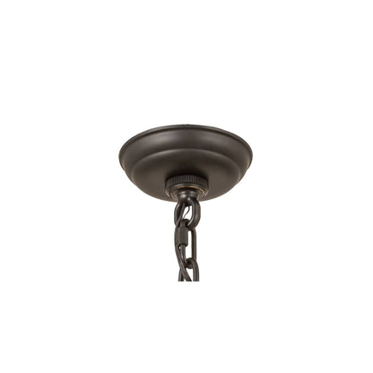4 Light 25" Wide Taper Candle Pendant