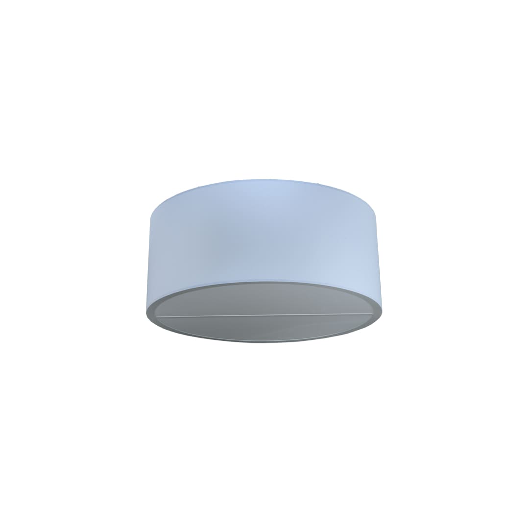 Cilindro 6 Light 60" Wide Flush Mount Drum Ceiling Fixture - Nickel Finish - Medium Bulb Base