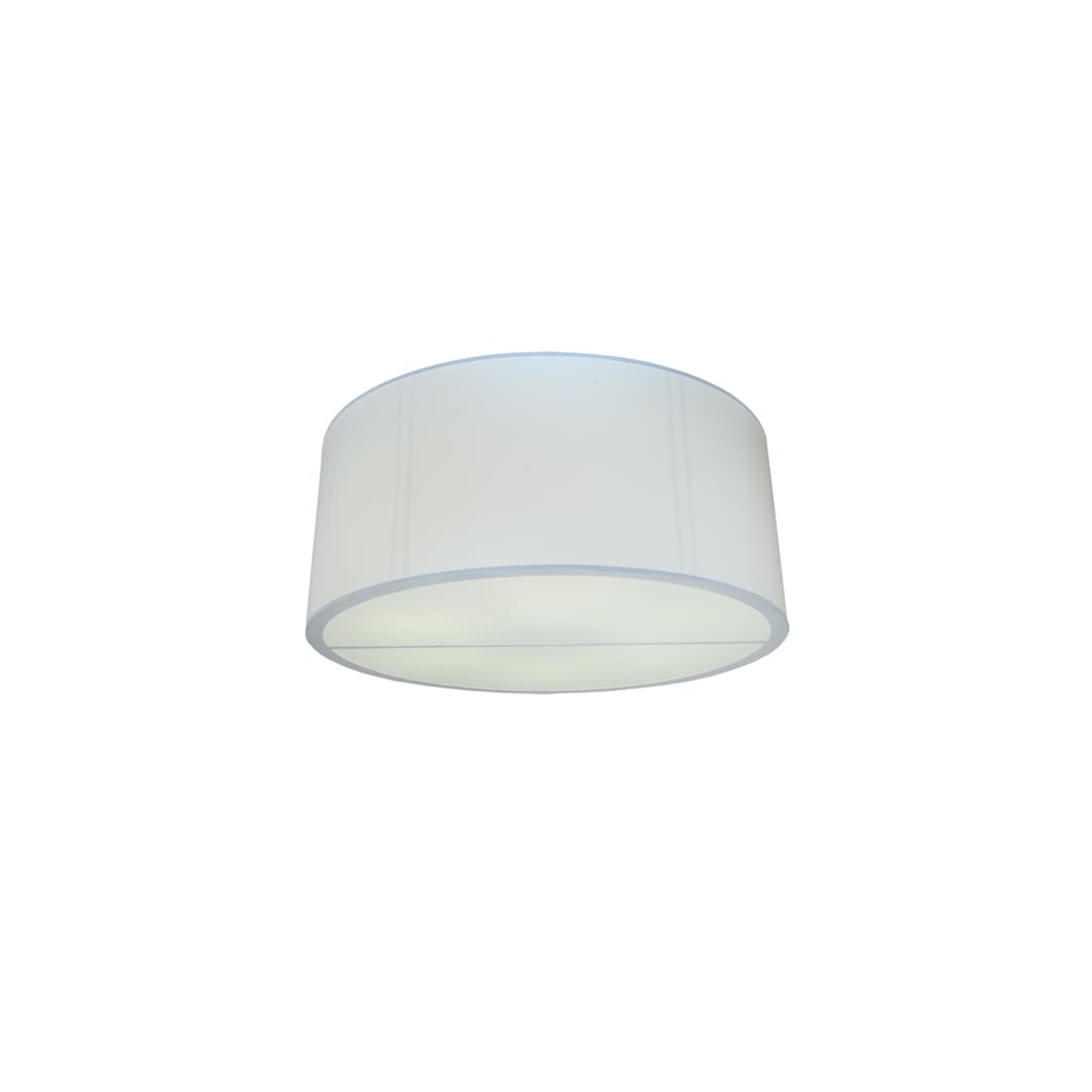 Cilindro 6 Light 60" Wide Flush Mount Drum Ceiling Fixture - Nickel Finish - Medium Bulb Base