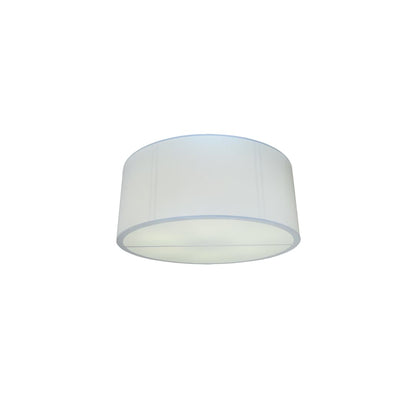 Cilindro 6 Light 60" Wide Flush Mount Drum Ceiling Fixture - Nickel Finish - Medium Bulb Base