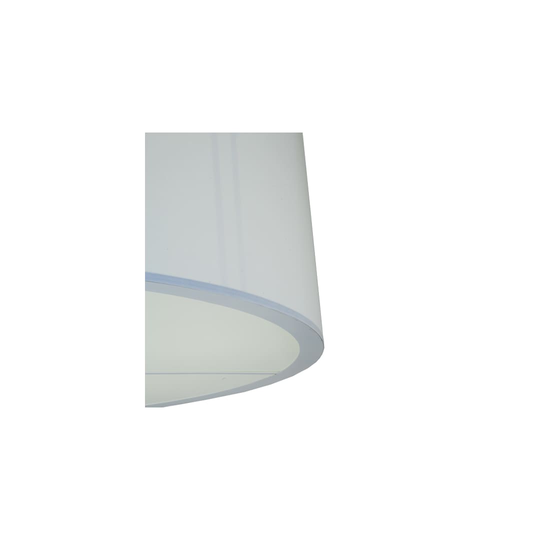 Cilindro 6 Light 60" Wide Flush Mount Drum Ceiling Fixture - Nickel Finish - Medium Bulb Base