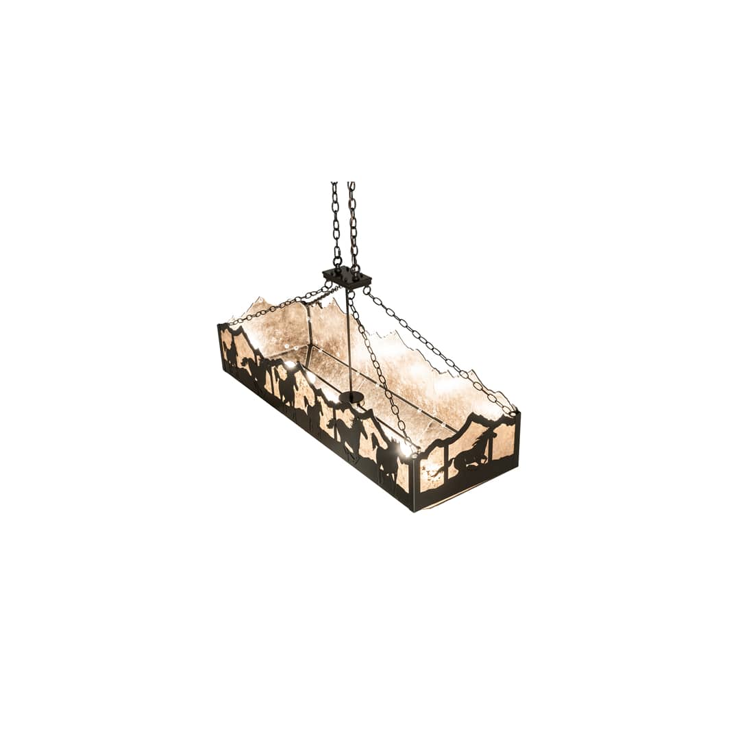 6 Light 54" Wide Linear Pendant