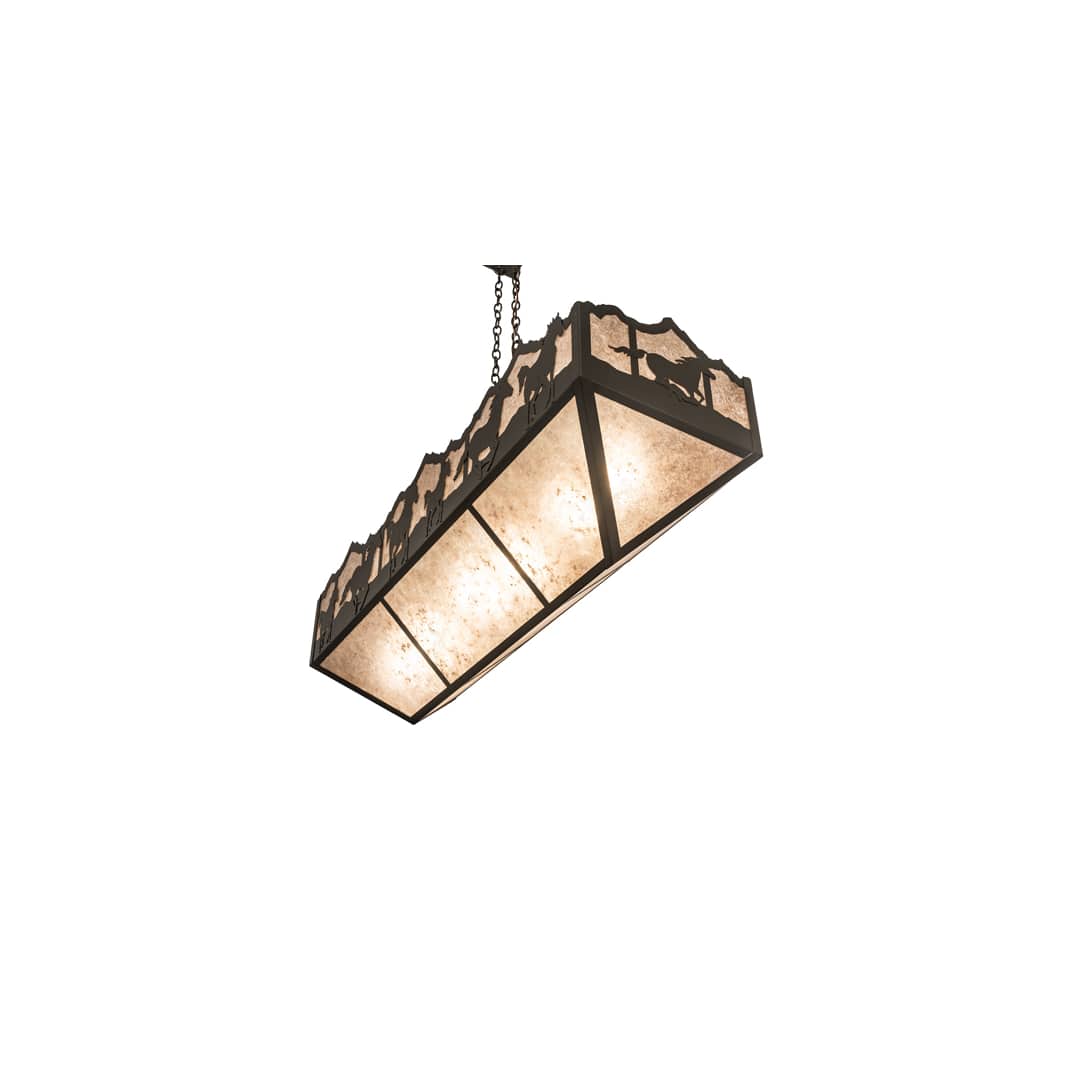6 Light 54" Wide Linear Pendant
