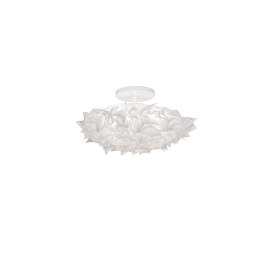 Paper Meringue 3 Light 31" Wide Semi-Flush Ceiling Fixture