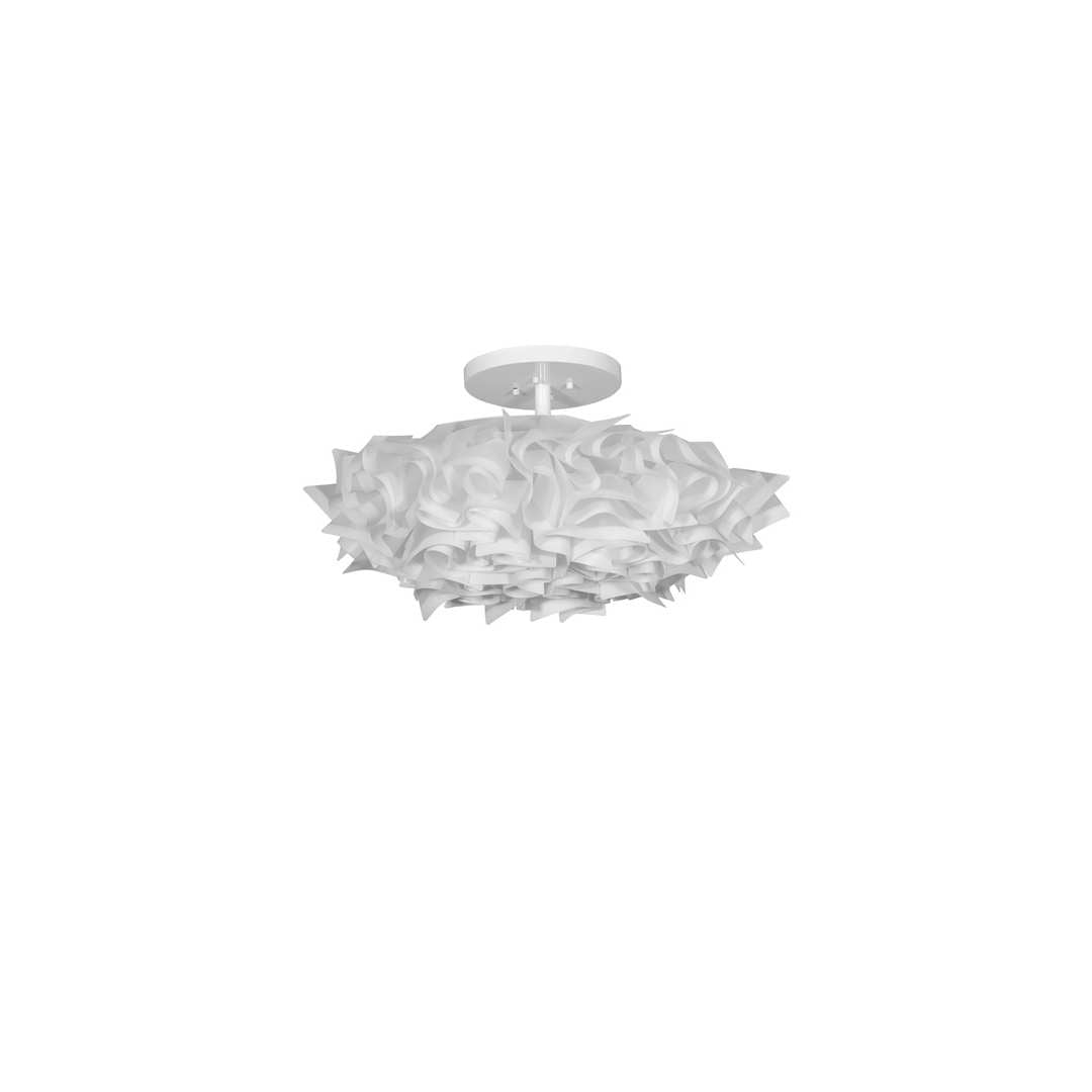 Paper Meringue 3 Light 31" Wide Semi-Flush Ceiling Fixture