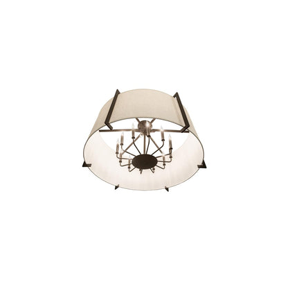 Cilindro Structure 12 Light 40" Wide Semi-Flush Drum Ceiling Fixture