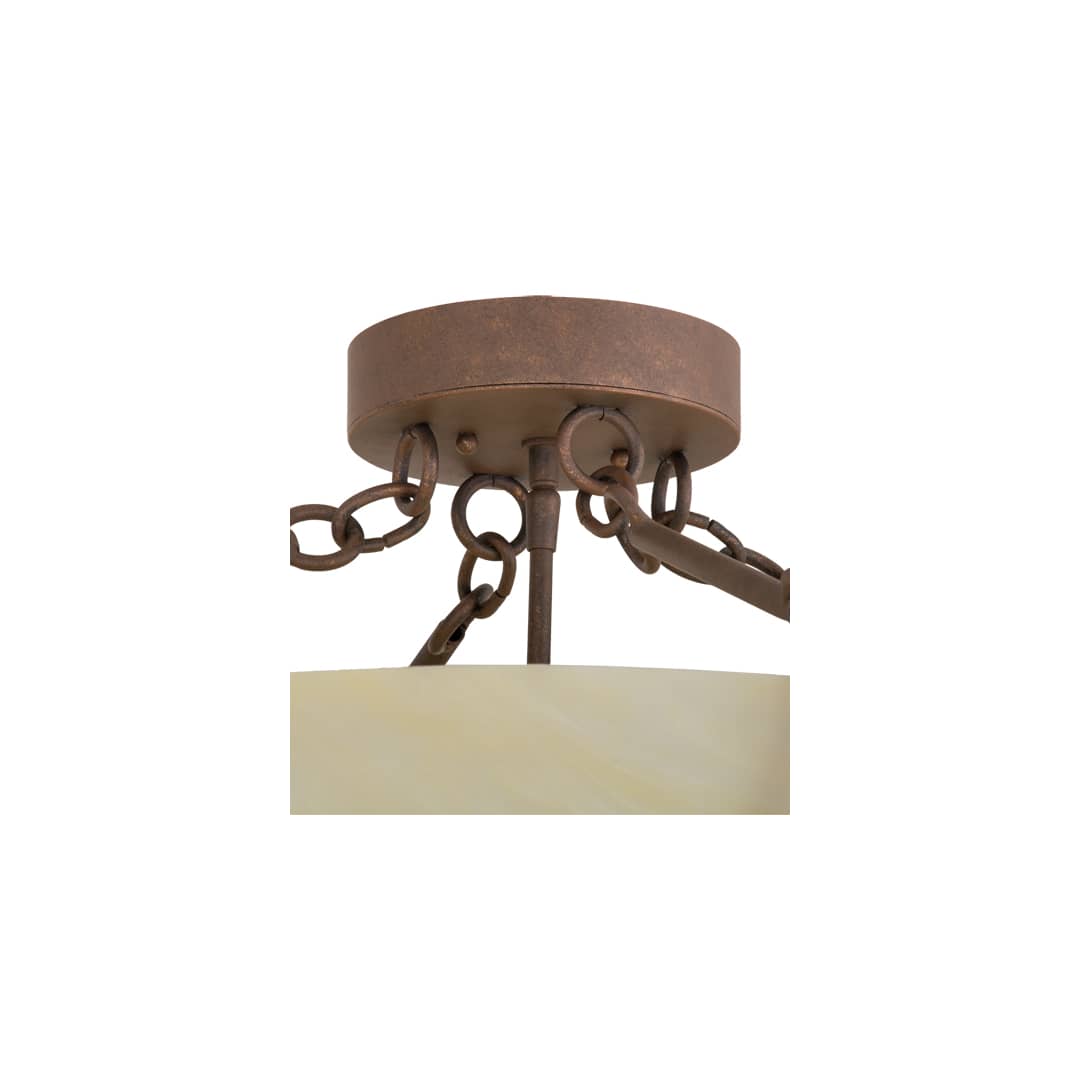 Covina 4 Light 30" Wide Semi-Flush Bowl Ceiling Fixture