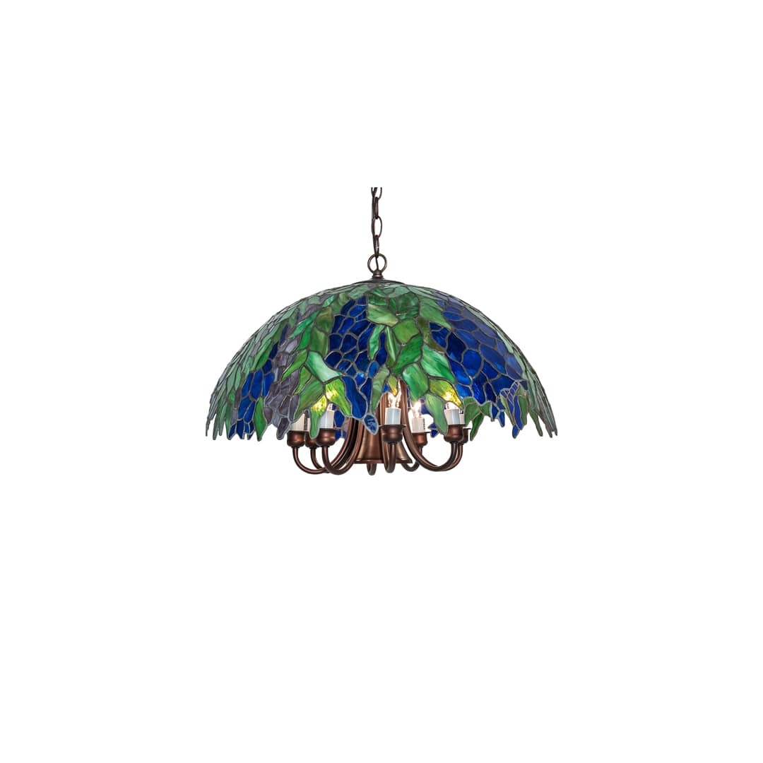 8 Light 12" Wide Taper Candle Pendant