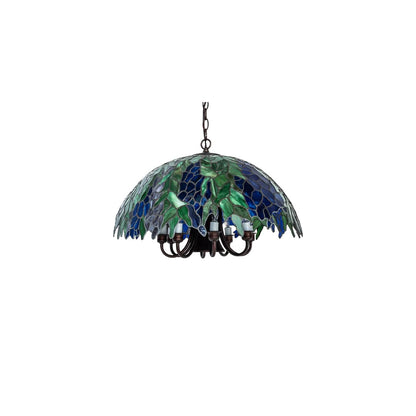 8 Light 12" Wide Taper Candle Pendant