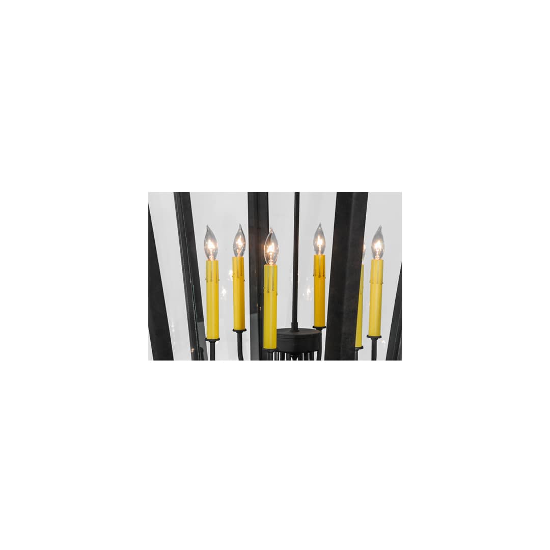 6 Light 33" Wide Taper Candle Pendant